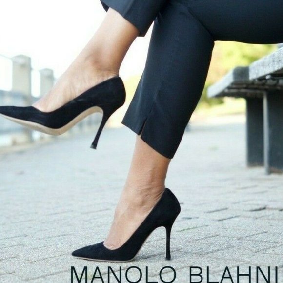 Manolo Blahnik Shoes - Manolo Blahnik BB 105 Pointed Toe Pump Heel Black